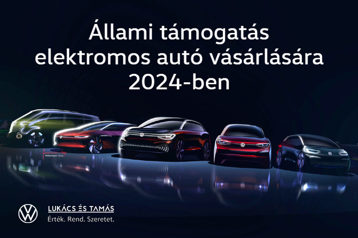 Állami támogatás elektromos autó vásárlására 2024-ben
