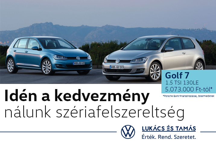 Golf 7 kivezető akció