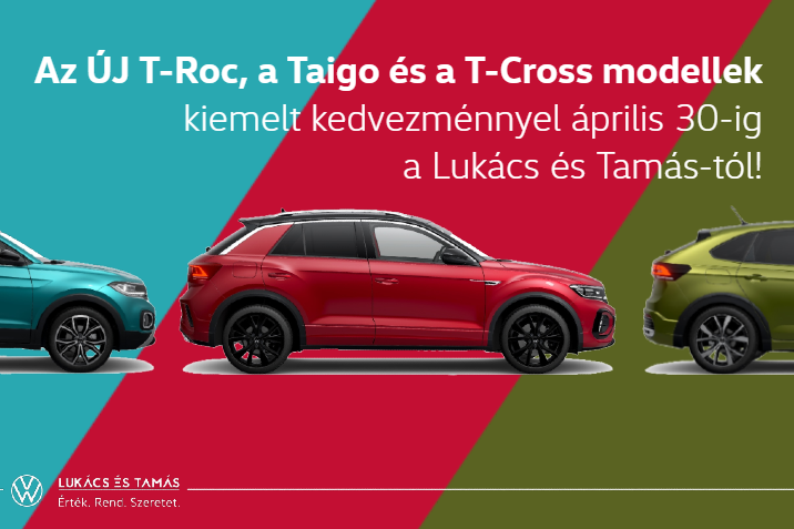 Új T-Roc és kiemelt SUV kedvezmény